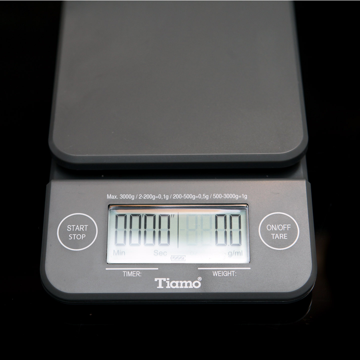 Scale Timer Black - Tiamo